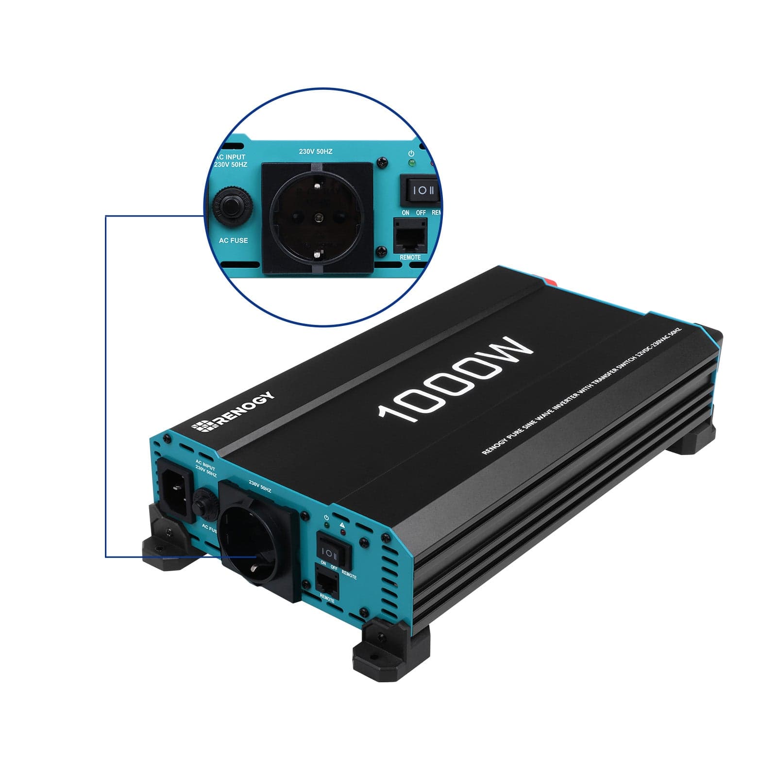 Renogy 12 V 1000 W pure sine inverter
