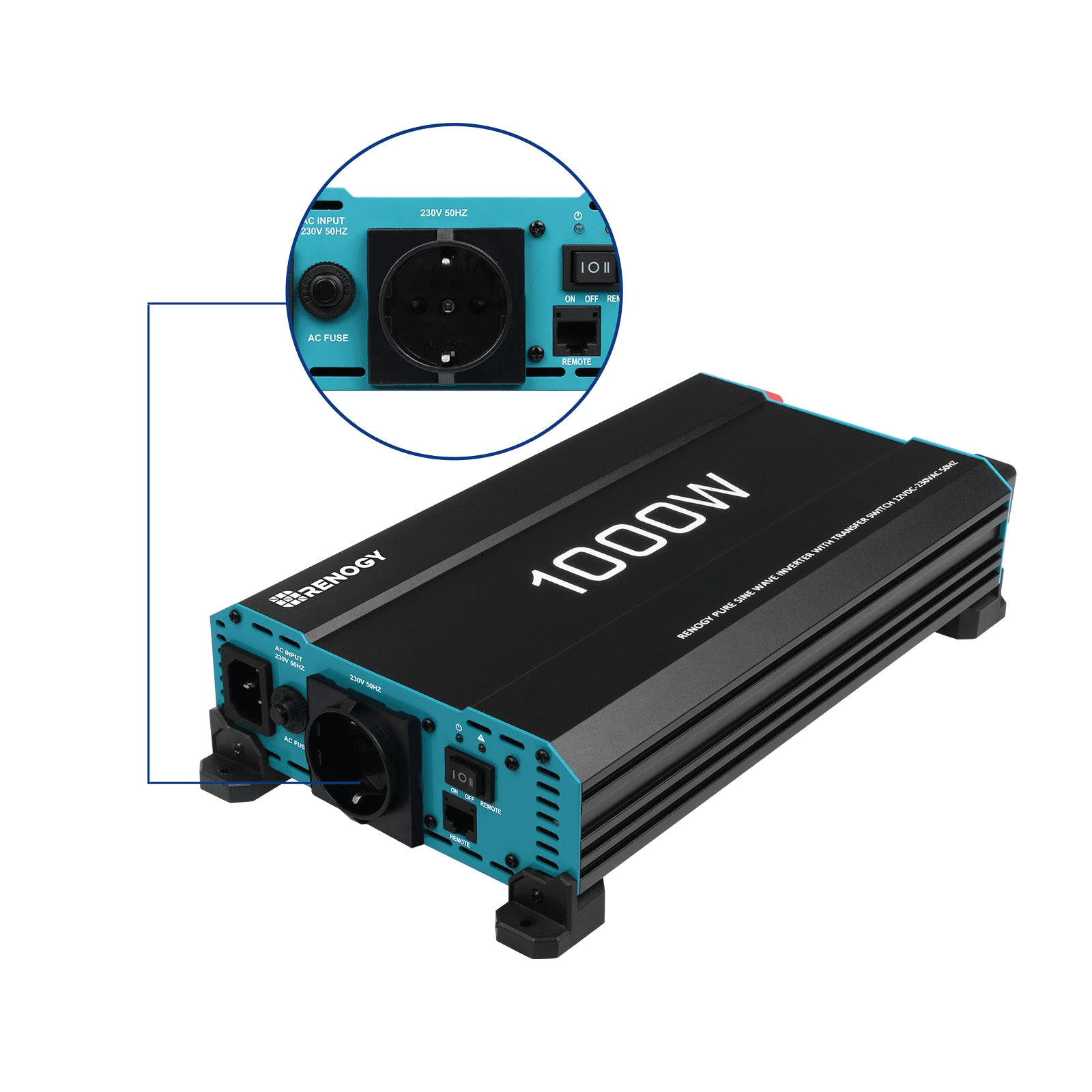 Renogy 12 V 1000 W pure sine inverter